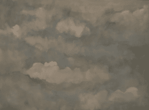 A gray cloud background with a pattern of small clouds.